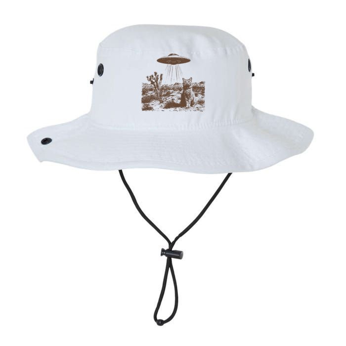 Retro 90s Western Vintage Ufo Cowboy Cat Wild West Kitten Legacy Cool Fit Booney Bucket Hat