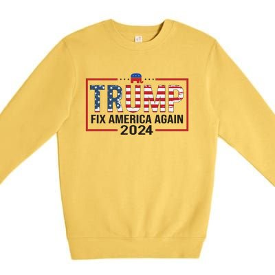 Rejuvenate America 2024 Patriotic Theme Premium Crewneck Sweatshirt