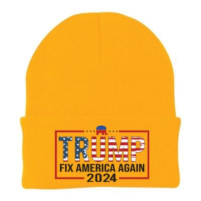 Rejuvenate America 2024 Patriotic Theme Knit Cap Winter Beanie