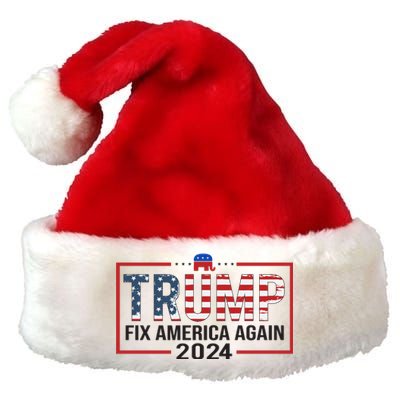 Rejuvenate America 2024 Patriotic Theme Premium Christmas Santa Hat