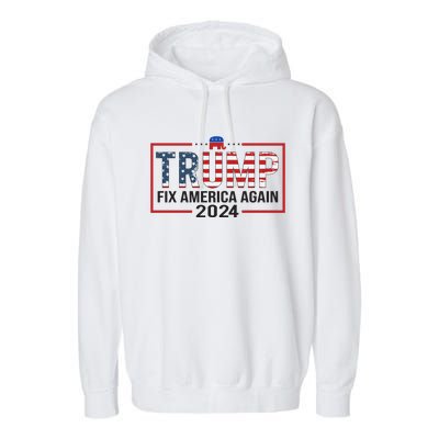 Rejuvenate America 2024 Patriotic Theme Garment-Dyed Fleece Hoodie