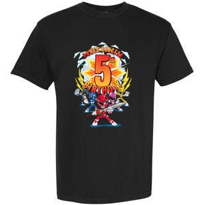 Rangers Awesome 5th Birthday Mini Action Shot Garment-Dyed Heavyweight T-Shirt