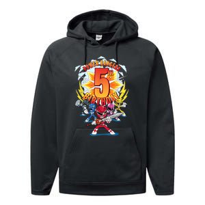 Rangers Awesome 5th Birthday Mini Action Shot Performance Fleece Hoodie