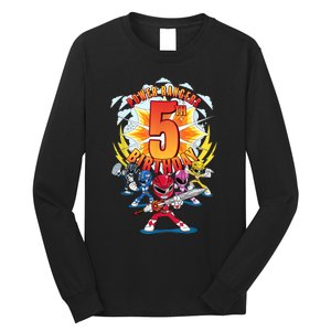 Rangers Awesome 5th Birthday Mini Action Shot Long Sleeve Shirt