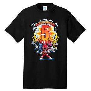 Rangers Awesome 5th Birthday Mini Action Shot Tall T-Shirt