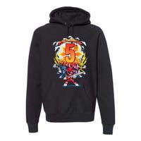 Rangers Awesome 5th Birthday Mini Action Shot Premium Hoodie