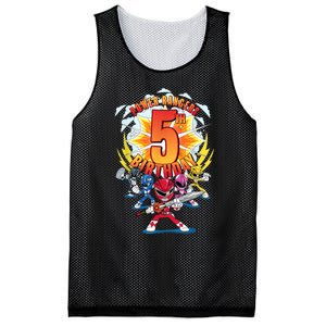 Rangers Awesome 5th Birthday Mini Action Shot Mesh Reversible Basketball Jersey Tank