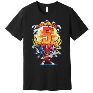 Rangers Awesome 5th Birthday Mini Action Shot Premium T-Shirt