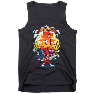 Rangers Awesome 5th Birthday Mini Action Shot Tank Top