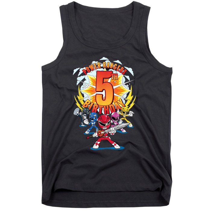 Rangers Awesome 5th Birthday Mini Action Shot Tank Top