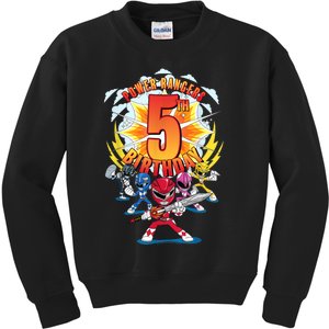 Rangers Awesome 5th Birthday Mini Action Shot Kids Sweatshirt