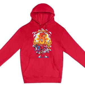 Rangers Awesome 5th Birthday Mini Action Shot Premium Pullover Hoodie