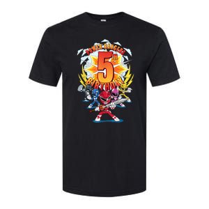 Rangers Awesome 5th Birthday Mini Action Shot Softstyle CVC T-Shirt