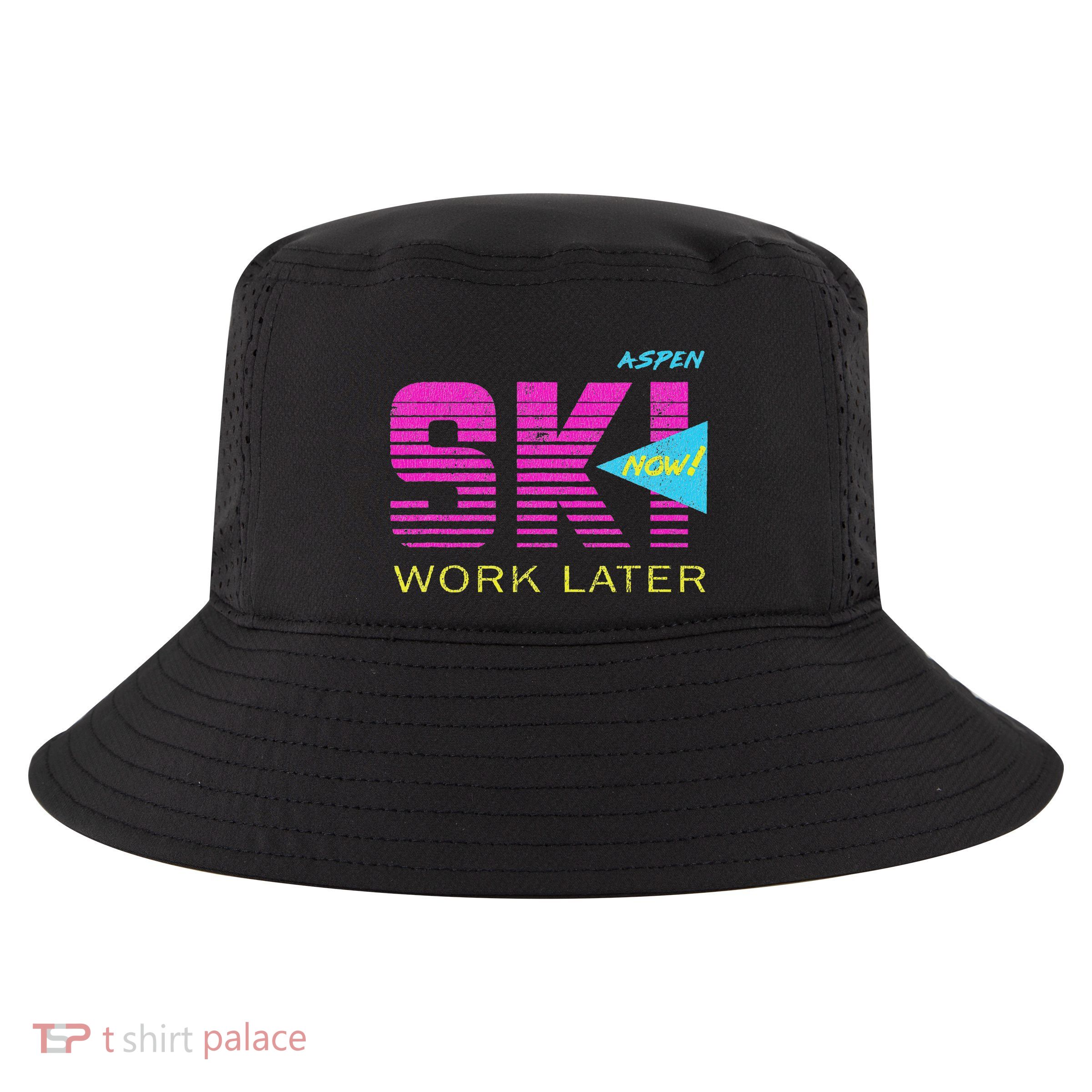 Retro Aspen 80s Colorado Skiing Cool Comfort Performance Bucket Hat
