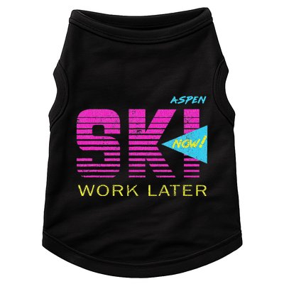 Retro Aspen 80s Colorado Skiing Doggie Tank
