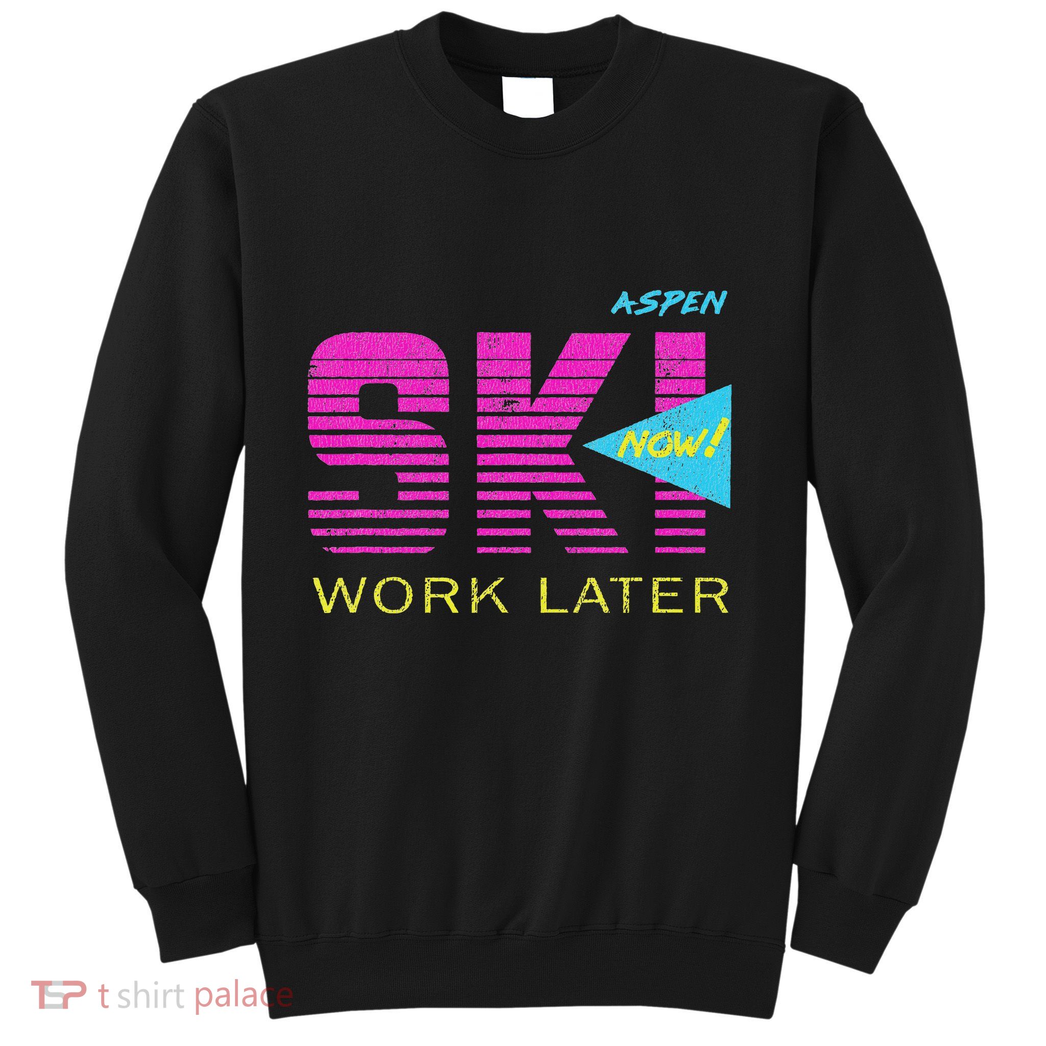 Retro Aspen 80s Colorado Skiing Sweatshirt