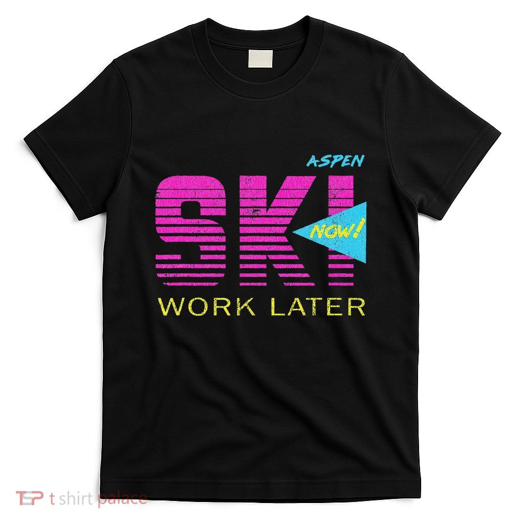 Retro Aspen 80s Colorado Skiing T-Shirt