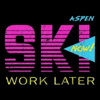 Retro Aspen 80s Colorado Skiing Bucket Hat