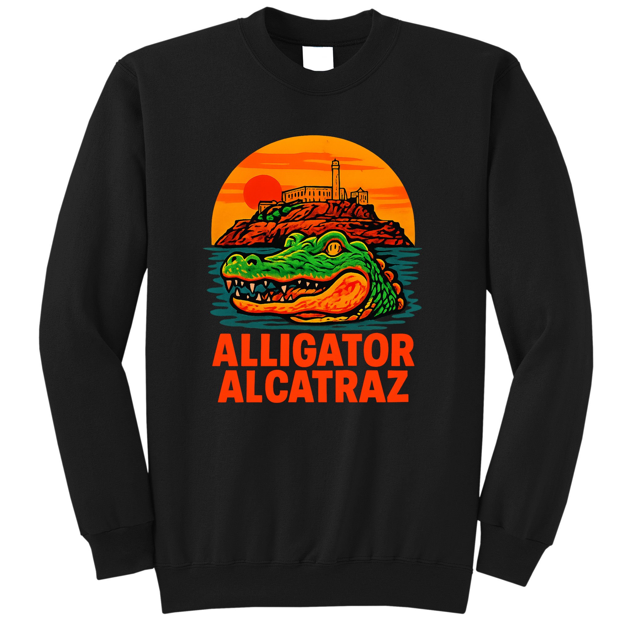 Retro Alligator Alcatraz Sweatshirt