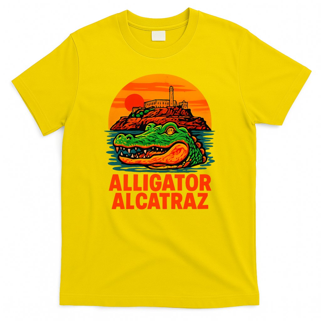 Retro Alligator Alcatraz T-Shirt