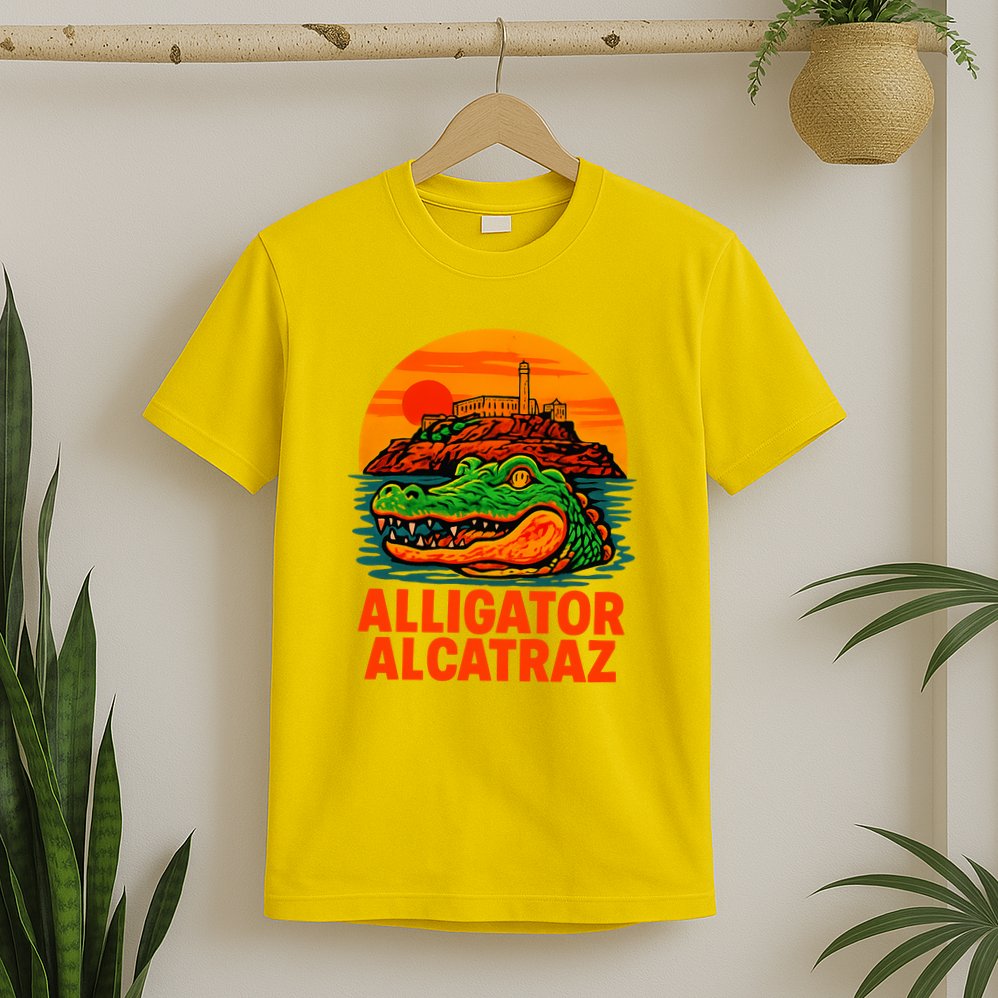 Retro Alligator Alcatraz T-Shirt