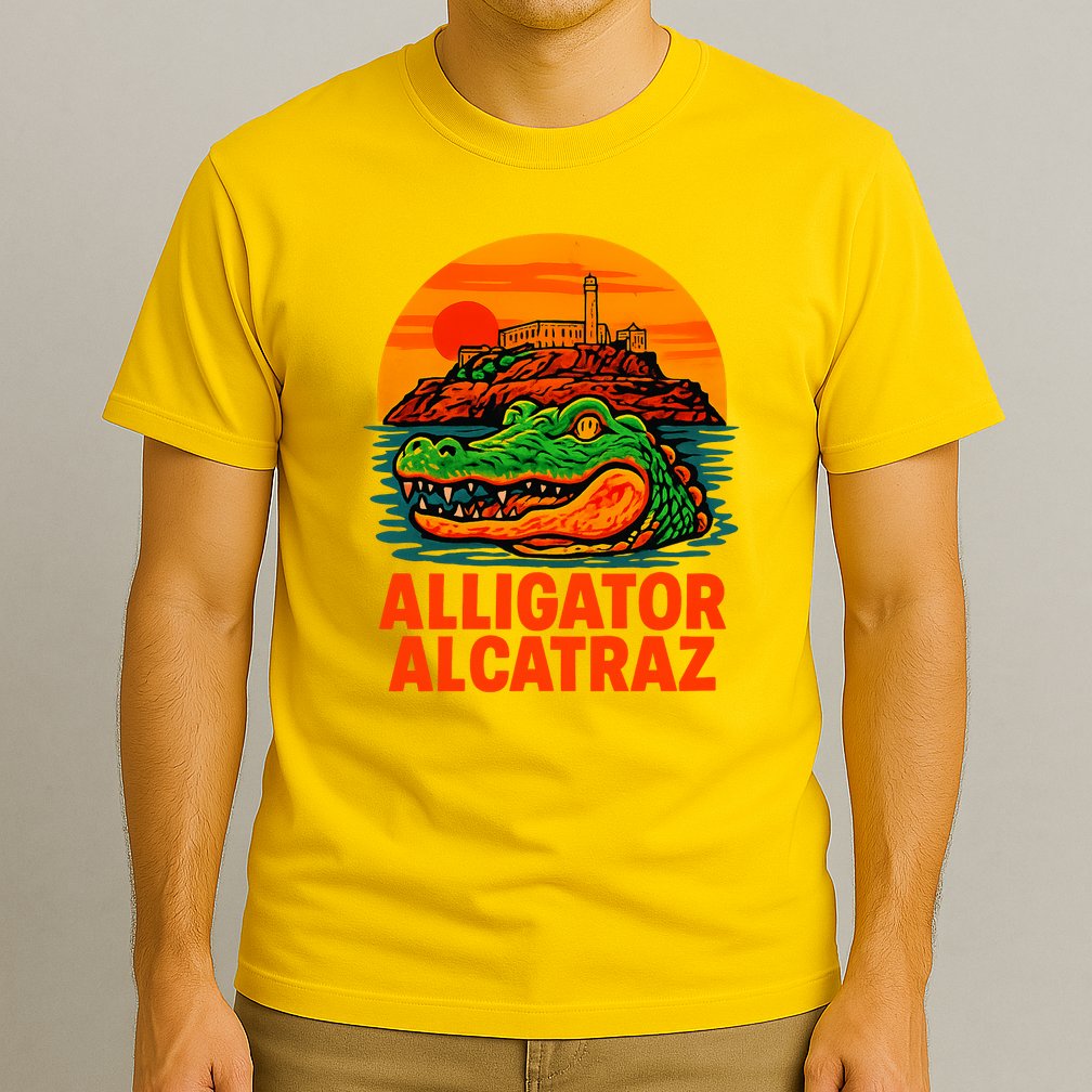 Retro Alligator Alcatraz T-Shirt