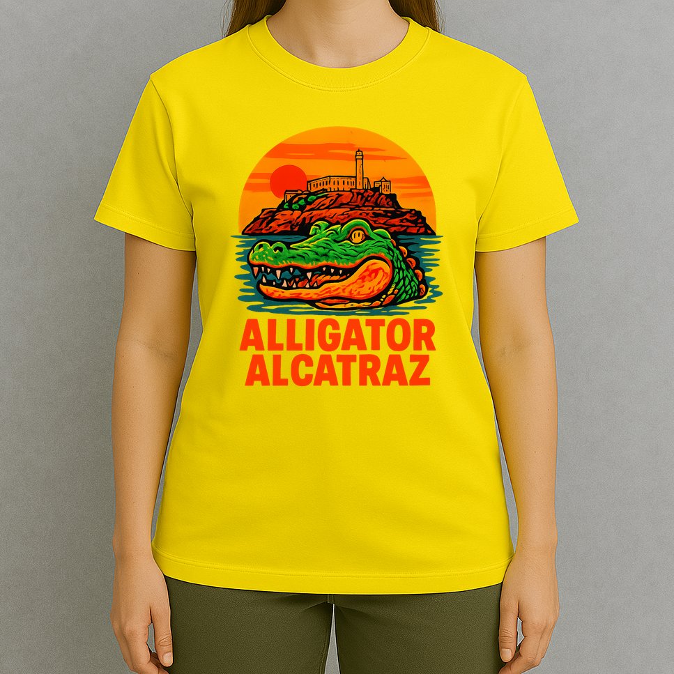 Retro Alligator Alcatraz T-Shirt