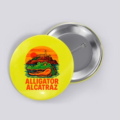 Retro Alligator Alcatraz Button