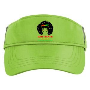 Retro African American Black Ecipation Day Freeish Funny Gift Adult Drive Performance Visor