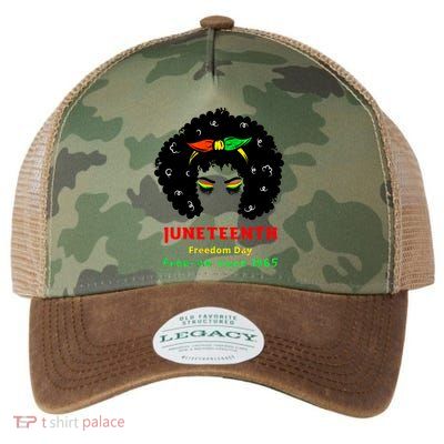 Retro African American Black Ecipation Day Freeish Funny Gift Legacy Tie Dye Trucker Hat