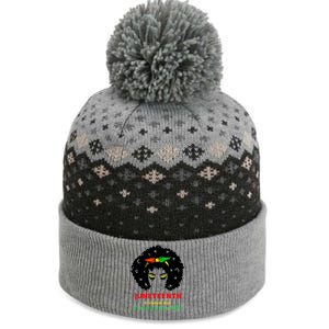 Retro African American Black Ecipation Day Freeish Funny Gift The Baniff Cuffed Pom Beanie