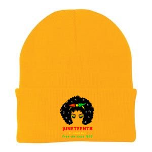 Retro African American Black Ecipation Day Freeish Funny Gift Knit Cap Winter Beanie