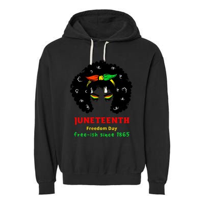 Retro African American Black Ecipation Day Freeish Funny Gift Garment-Dyed Fleece Hoodie