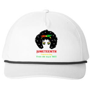 Retro African American Black Ecipation Day Freeish Funny Gift Snapback Five-Panel Rope Hat