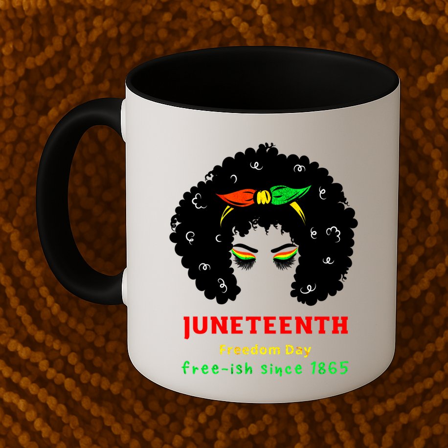 Retro African American Black Ecipation Day Freeish Funny Gift Mug