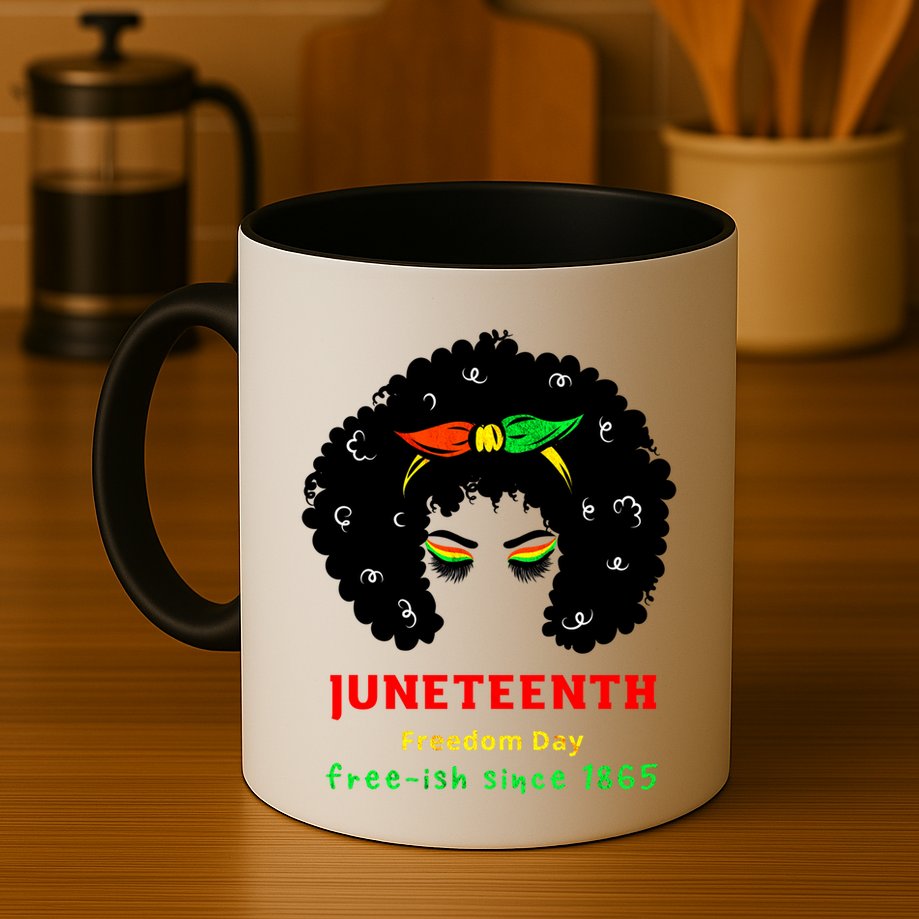 Retro African American Black Ecipation Day Freeish Funny Gift Mug