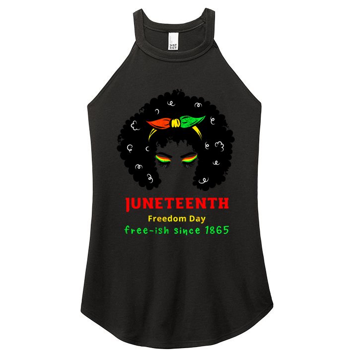 Retro African American Black Ecipation Day Freeish Funny Gift Women's Perfect Tri Rocker Tank