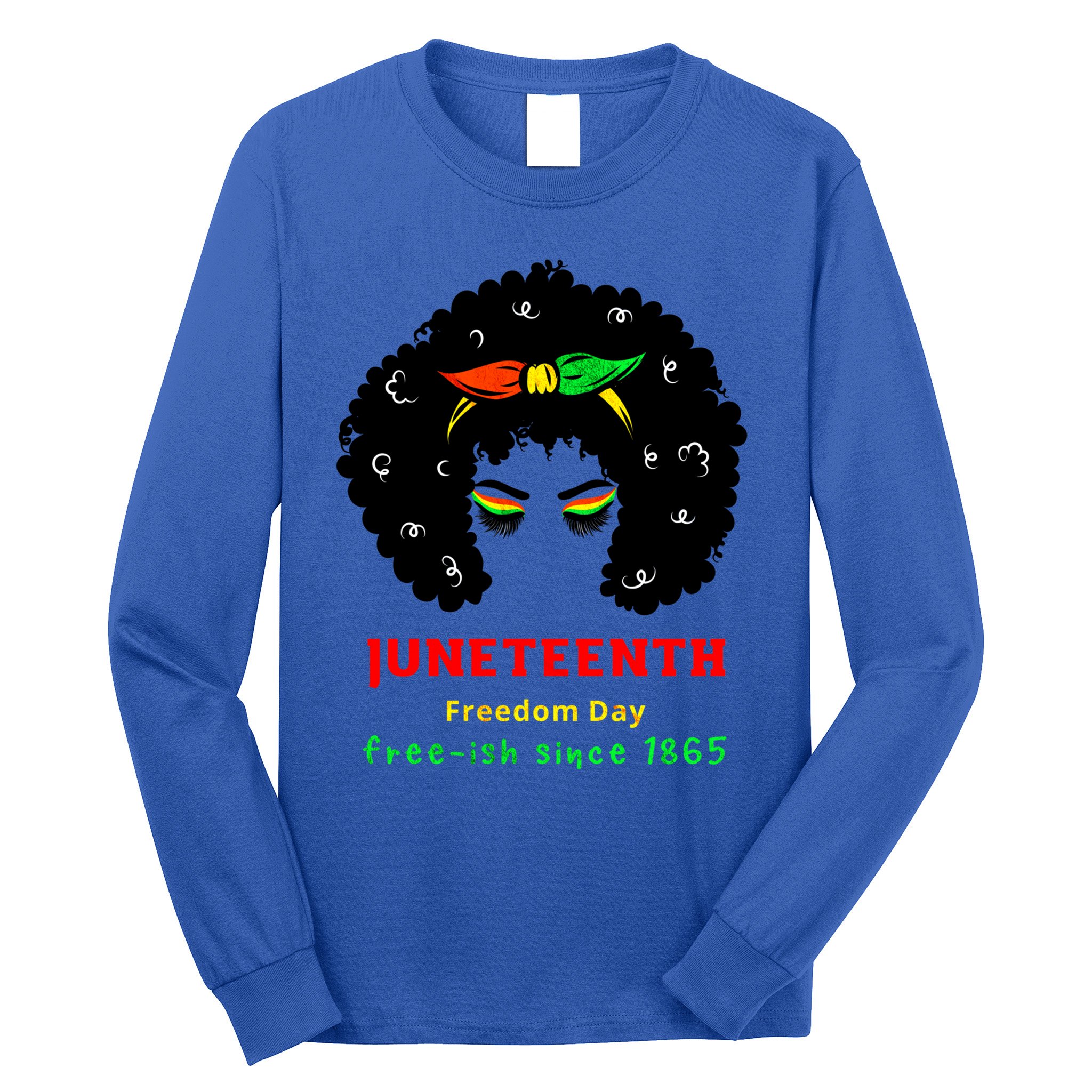 Retro African American Black Ecipation Day Freeish Funny Gift Long Sleeve Shirt