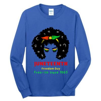 Retro African American Black Ecipation Day Freeish Funny Gift Tall Long Sleeve T-Shirt