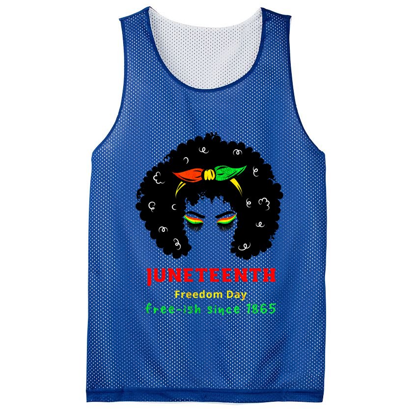 Retro African American Black Ecipation Day Freeish Funny Gift Mesh Reversible Basketball Jersey Tank