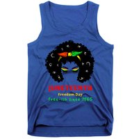 Retro African American Black Ecipation Day Freeish Funny Gift Tank Top