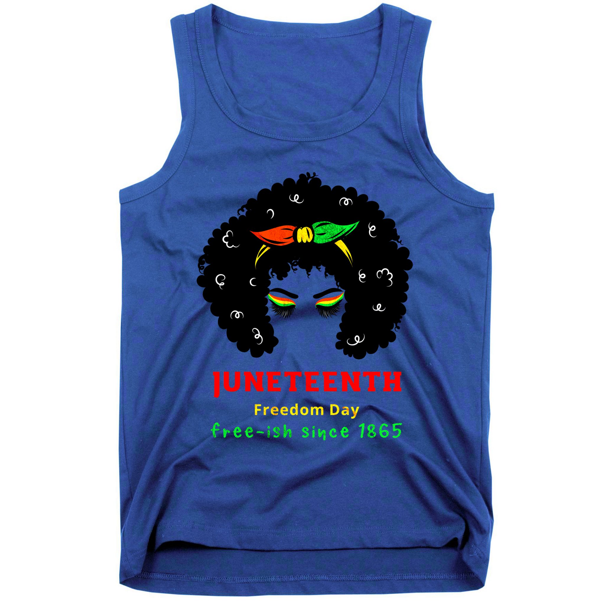 Retro African American Black Ecipation Day Freeish Funny Gift Tank Top