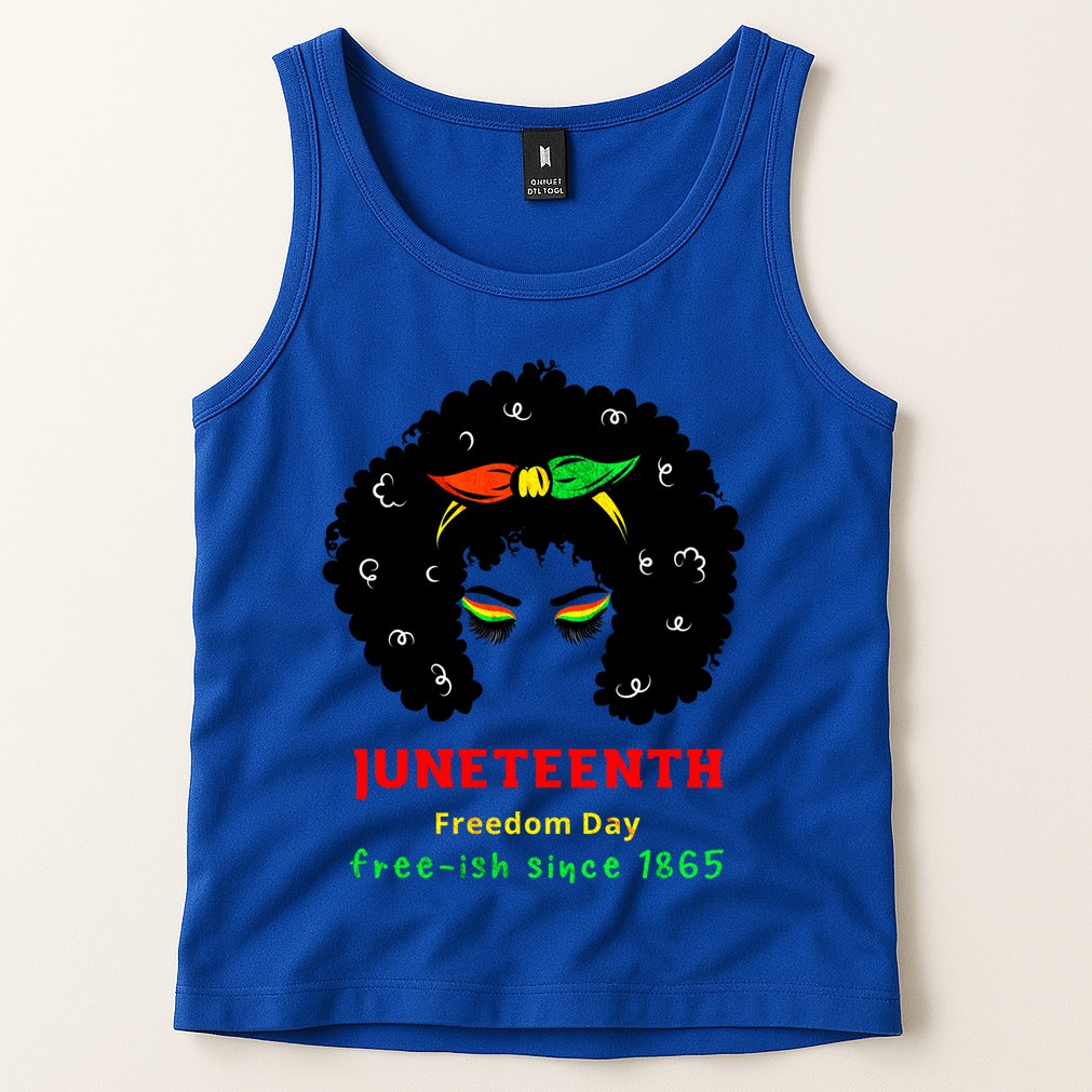 Retro African American Black Ecipation Day Freeish Funny Gift Tank Top
