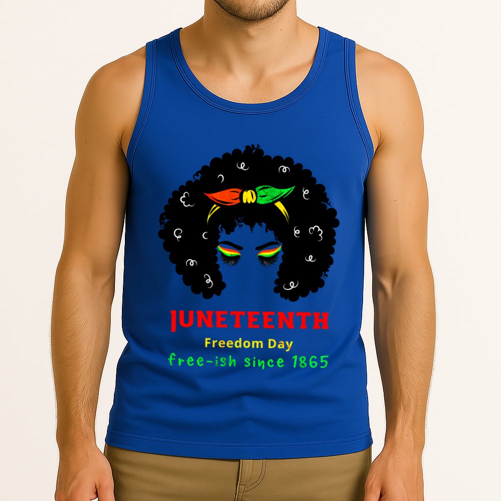 Retro African American Black Ecipation Day Freeish Funny Gift Tank Top