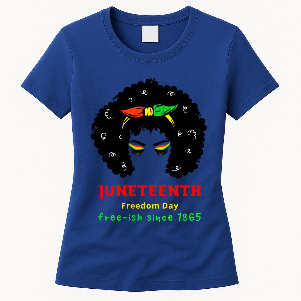 Retro African American Black Ecipation Day Freeish Funny Gift Womens T-Shirt
