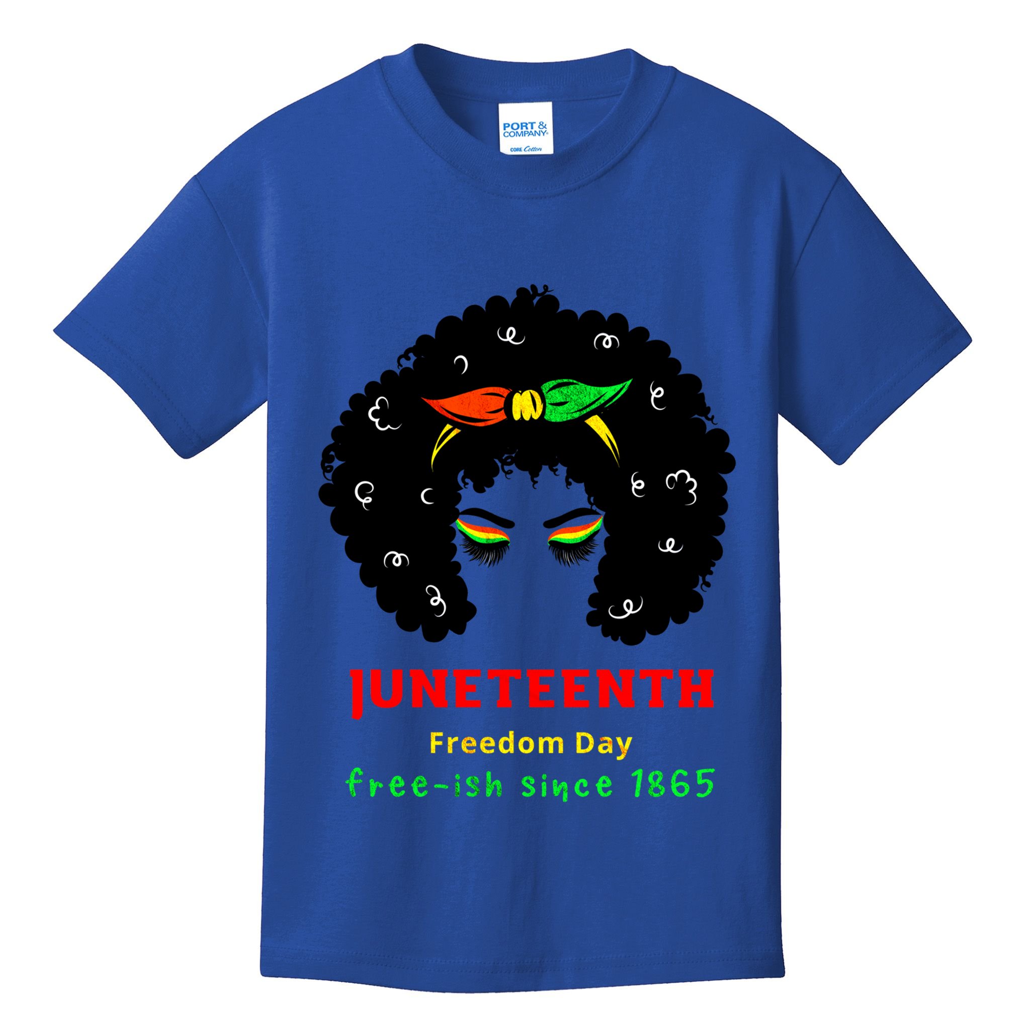 Retro African American Black Ecipation Day Freeish Funny Gift Kids T-Shirt