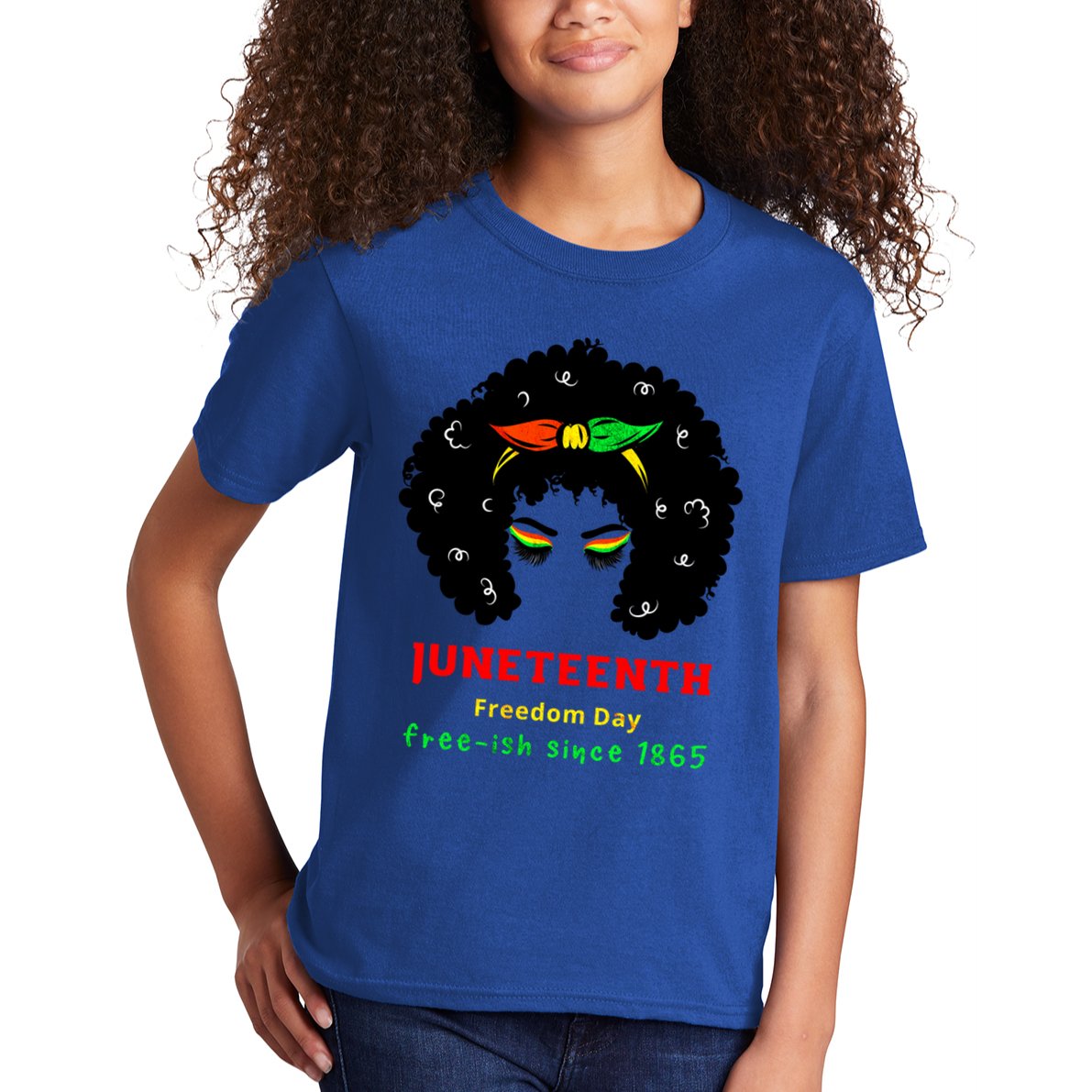 Retro African American Black Ecipation Day Freeish Funny Gift Kids T-Shirt
