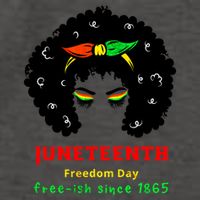 Retro African American Black Ecipation Day Freeish Funny Gift Vector Backpack