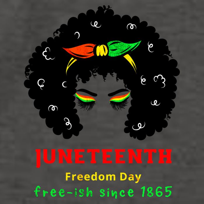 Retro African American Black Ecipation Day Freeish Funny Gift Vector Backpack