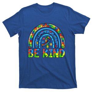 Rainbow Autism Awareness Acceptance Kindness Puzzle Be Kind Gift T-Shirt